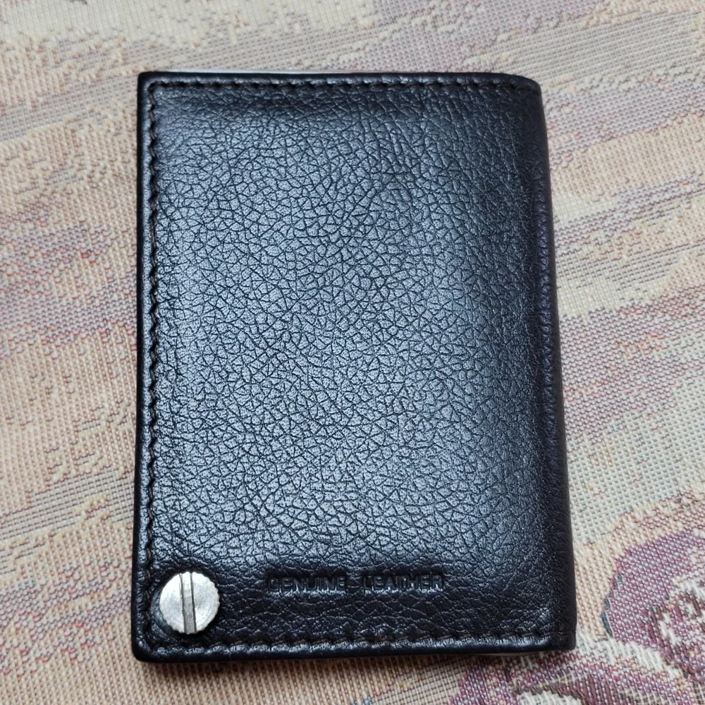 UNISEX Pocket Mates in Dark Brown Pebbled Leather .